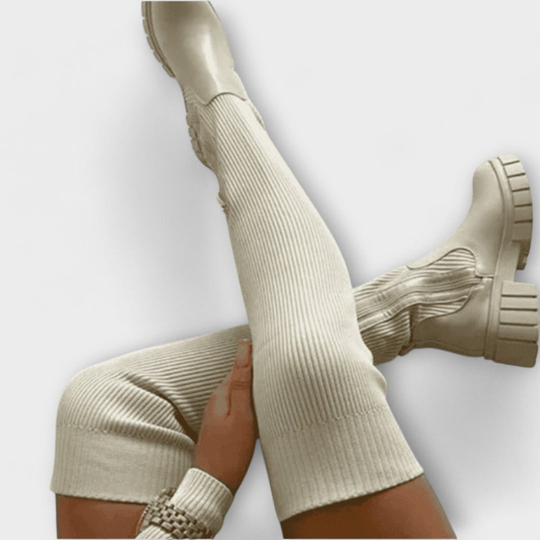 Lureva | Overknee Boots with Chunky Sole - Mijn winkel