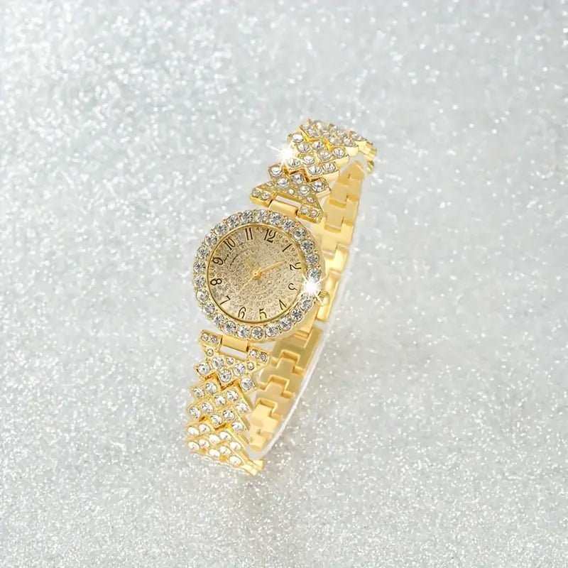 Luxe Radiance Gold Watch & Bracelet Set | Gold - Mijn winkel