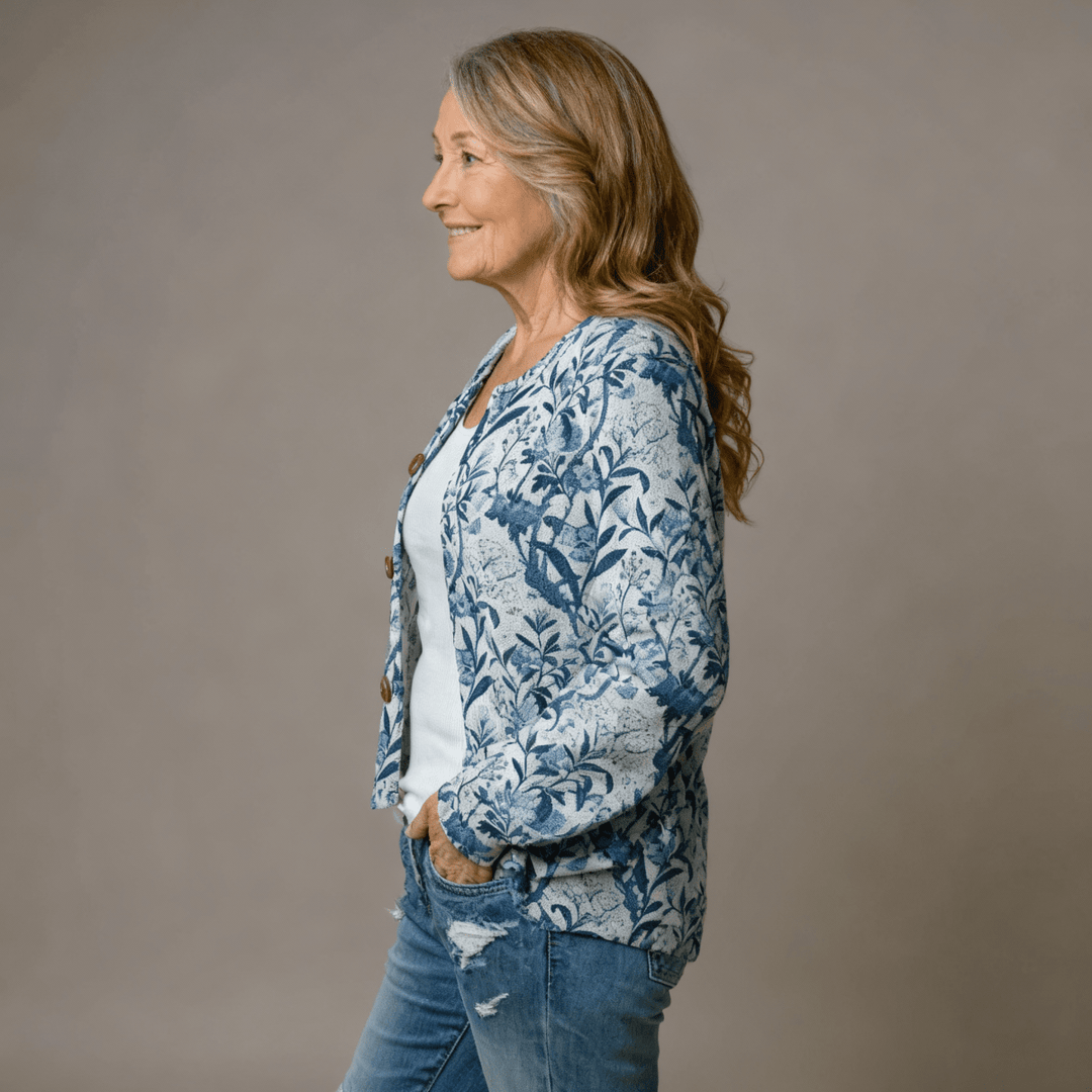 Mary | Floral Design Cardigan - Mijn winkel