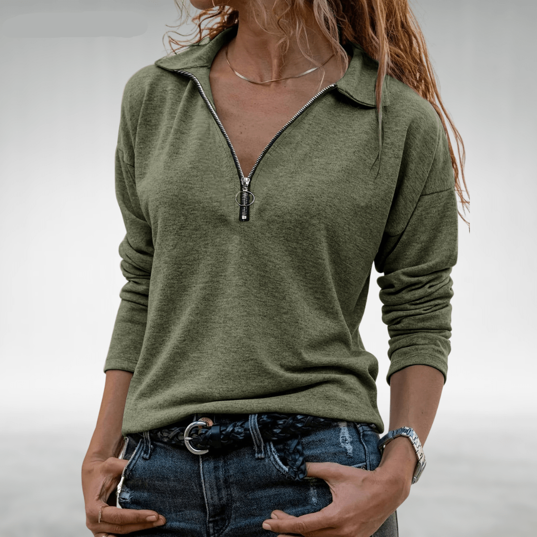 Nadine | Women's Half - Zip Sweaters - Mijn winkel