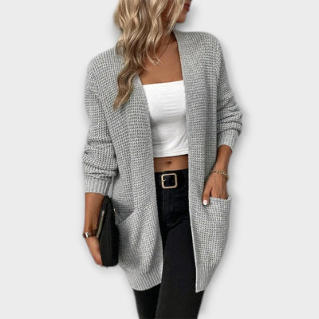 Nancy | Casual Knit Cardigan with Pockets - Mijn winkel