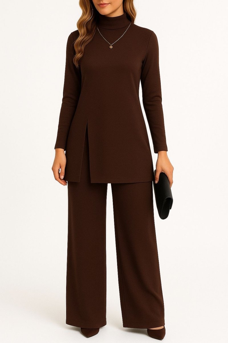 Naomi Turtleneck Top & Pants Set - Mijn winkel