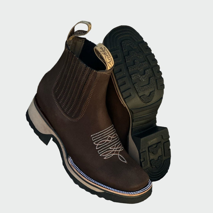 Olivia | Leather Cowboy Boots - Mijn winkel