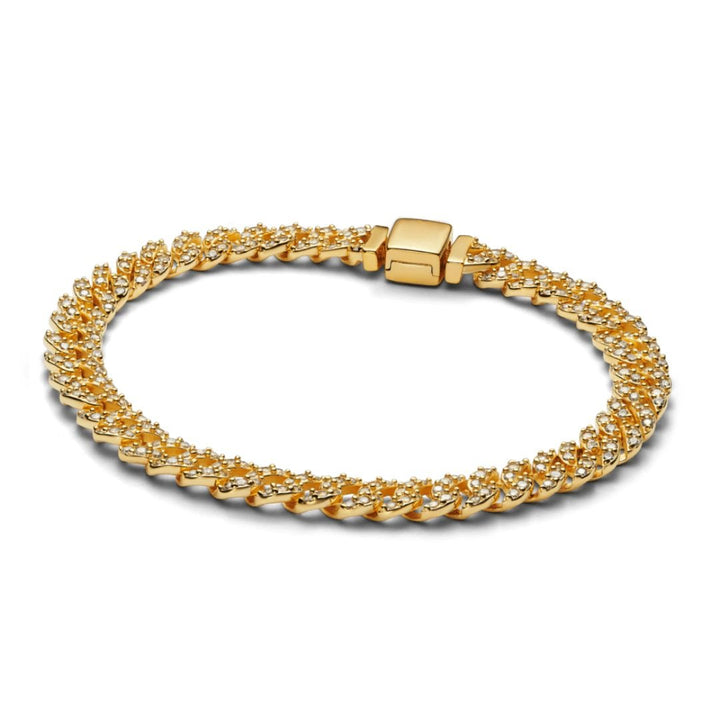 Pave Cuban Bracelet | Gold - Mijn winkel