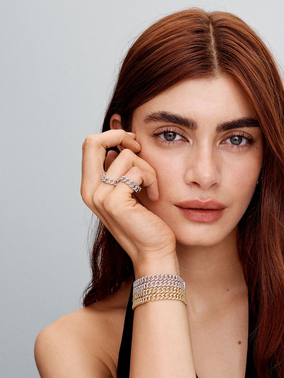 Pave Cuban Bracelet | Gold - Mijn winkel