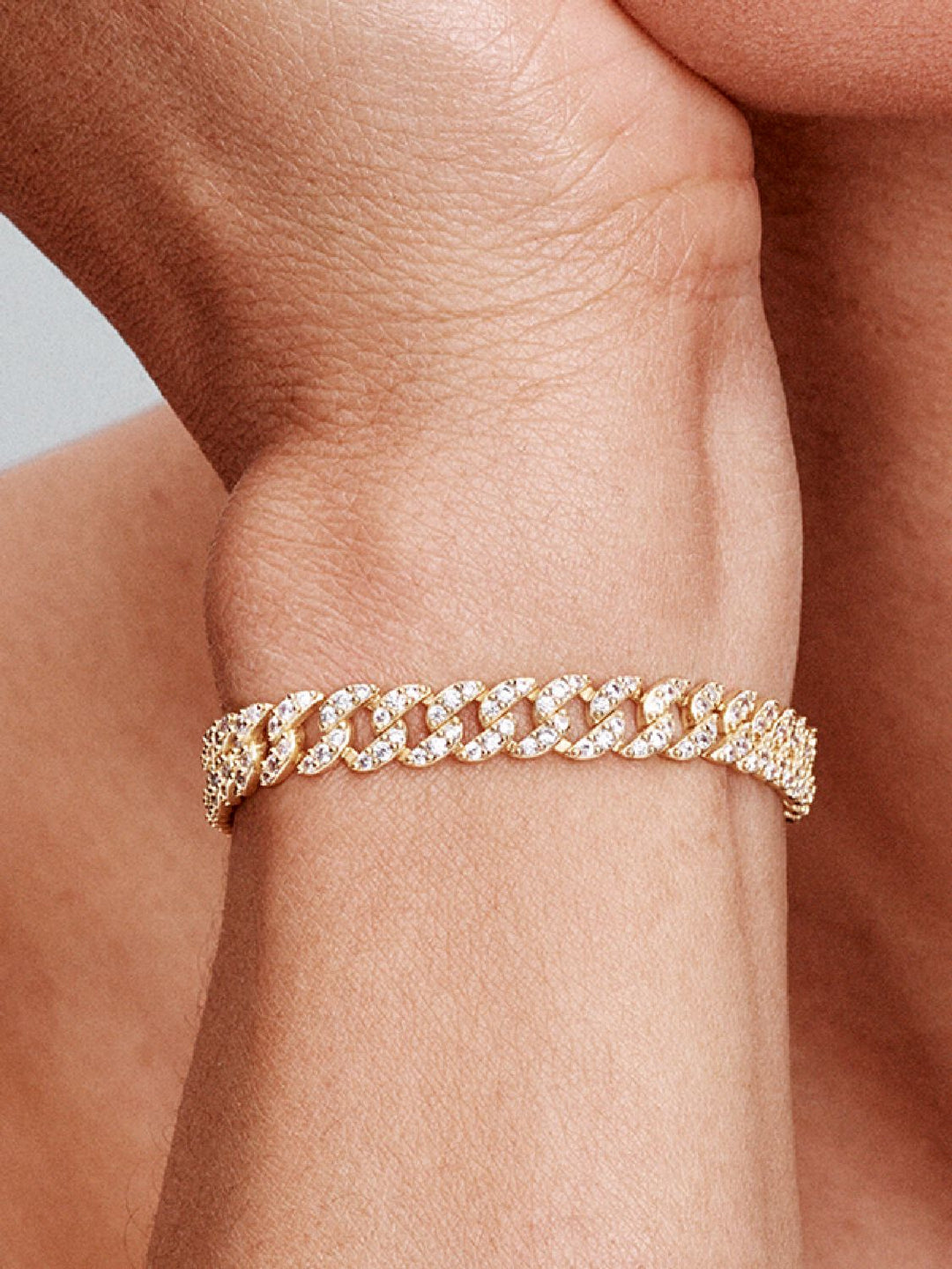 Pave Cuban Bracelet | Gold - Mijn winkel