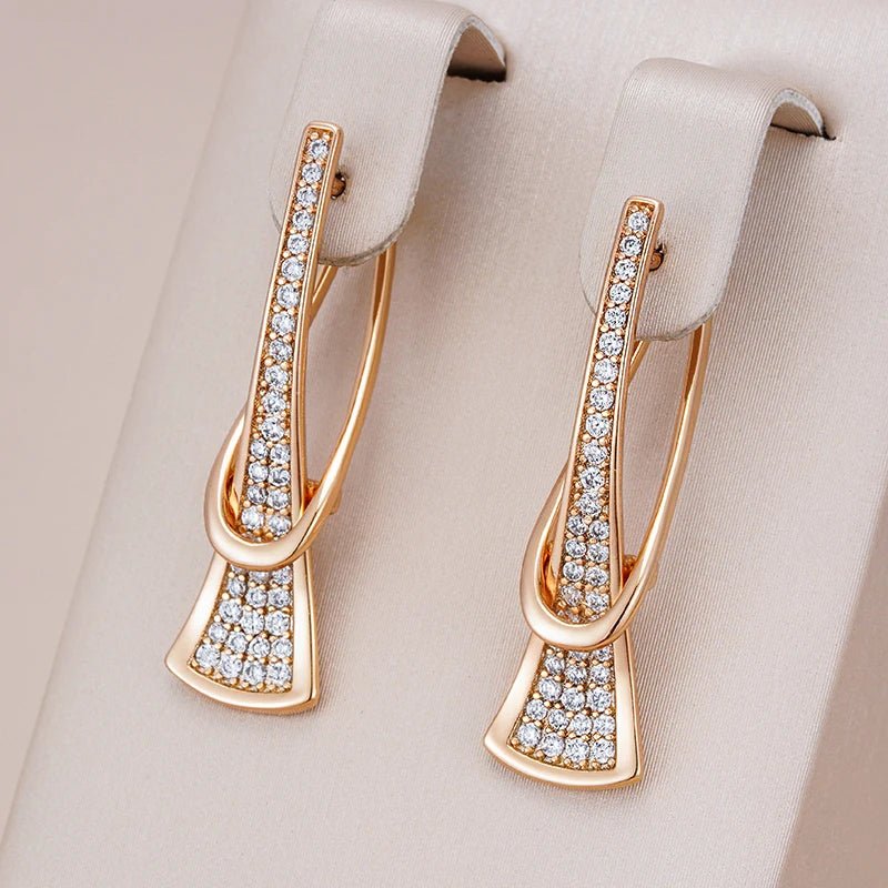 Radiant Layers Crystal Earrings | Gold - Mijn winkel