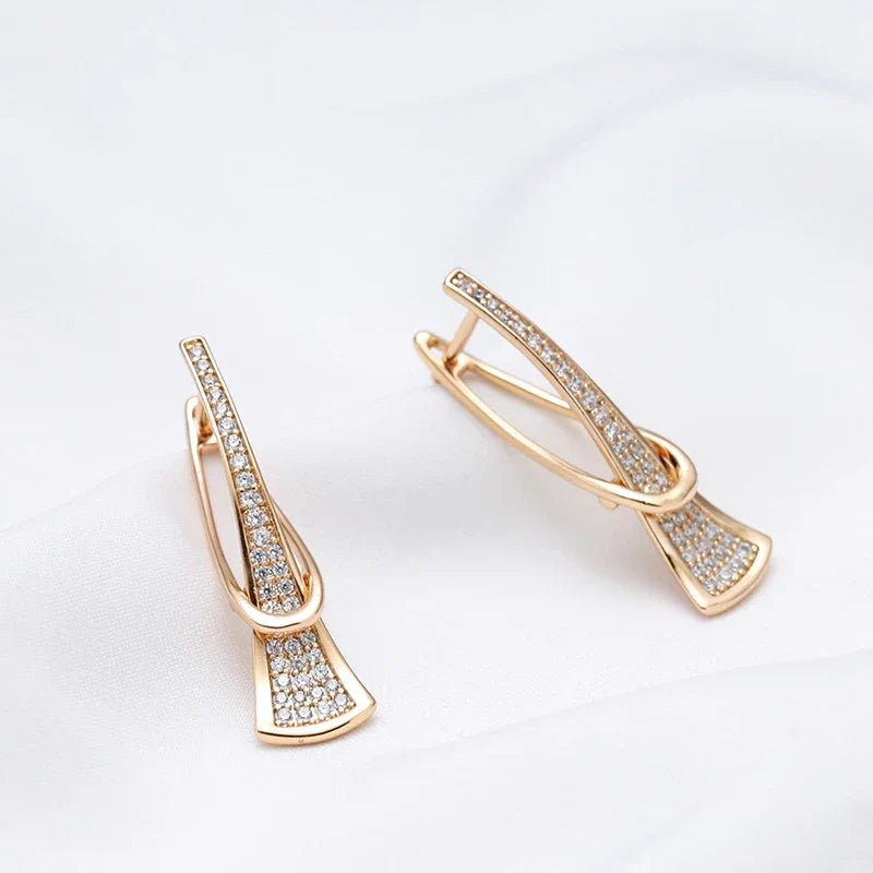 Radiant Layers Crystal Earrings | Gold - Mijn winkel