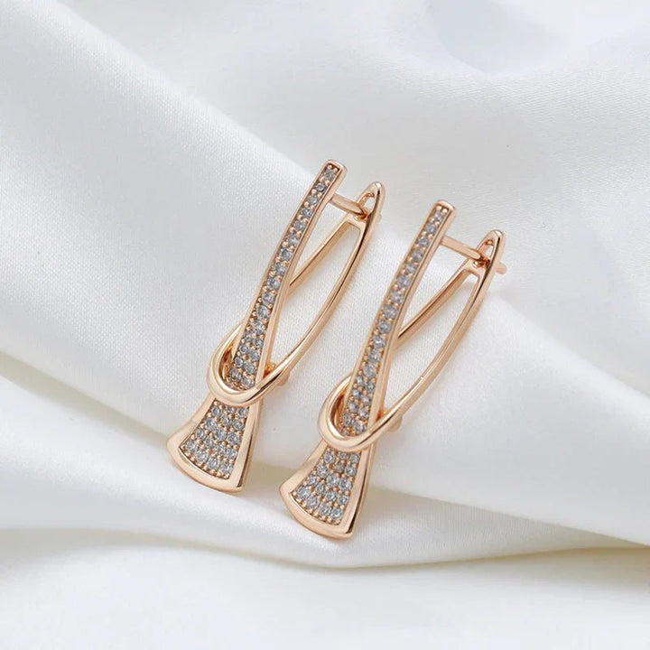 Radiant Layers Crystal Earrings | Gold - Mijn winkel