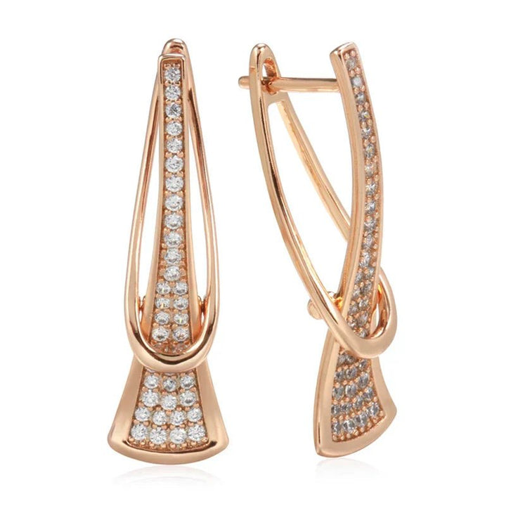 Radiant Layers Crystal Earrings | Gold - Mijn winkel