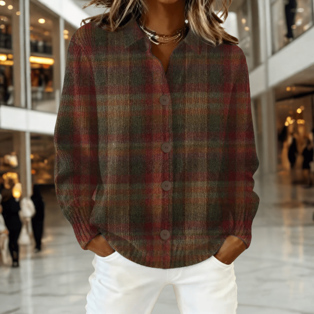 Reese™ - Rustic Plaid Cardigan - Mijn winkel