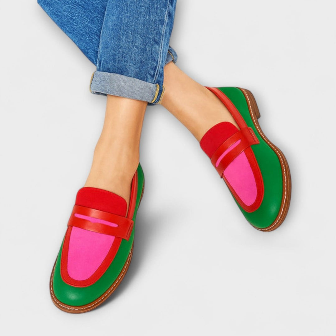 Sophia | Color Block Casual Loafers - Mijn winkel