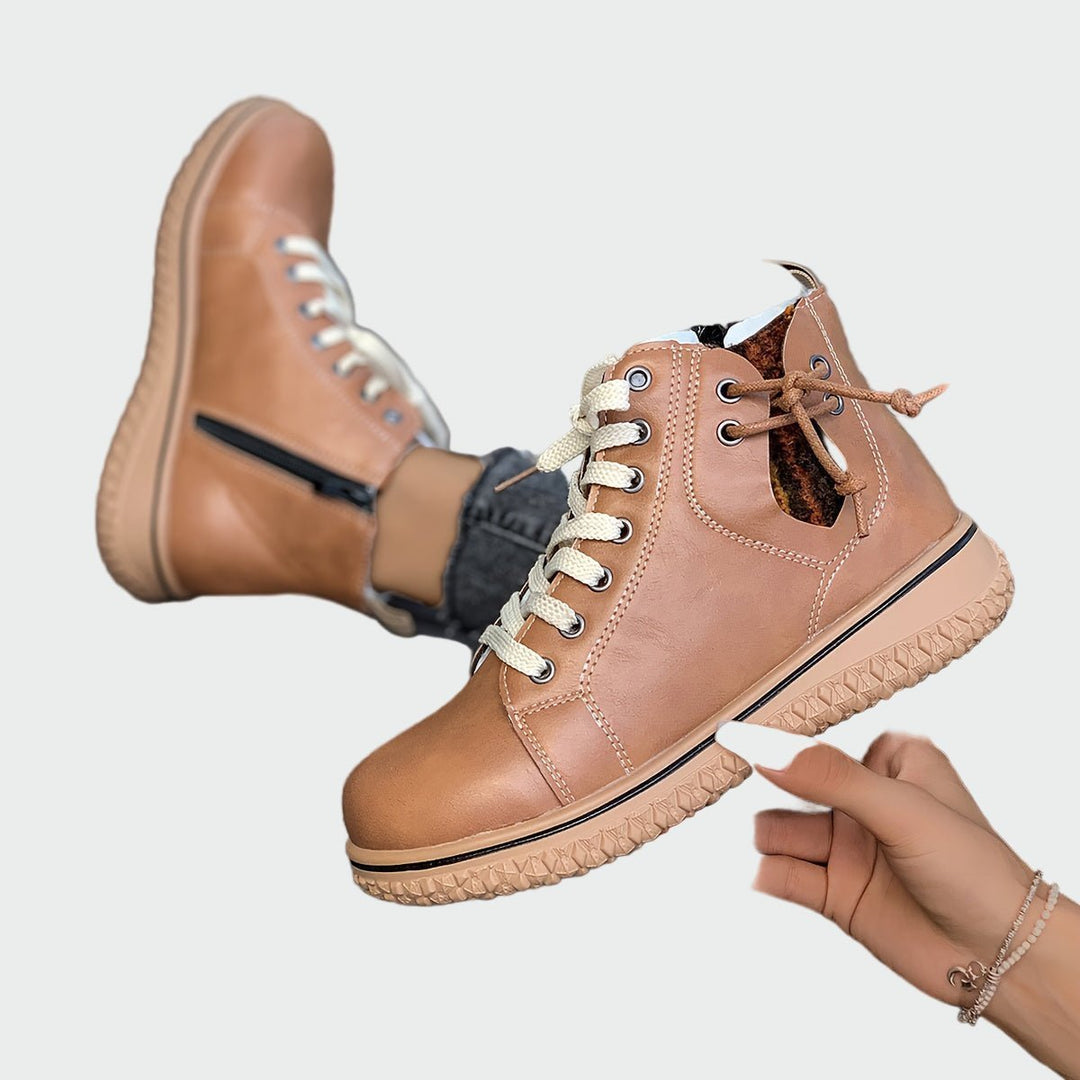 Sophie | Orthopedic Leather Ankle Boots - Mijn winkel