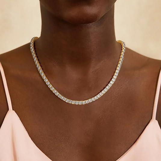 Tennis Necklace | Gold - Mijn winkel
