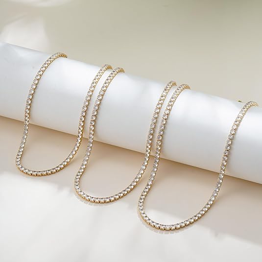 Tennis Necklace | Gold - Mijn winkel