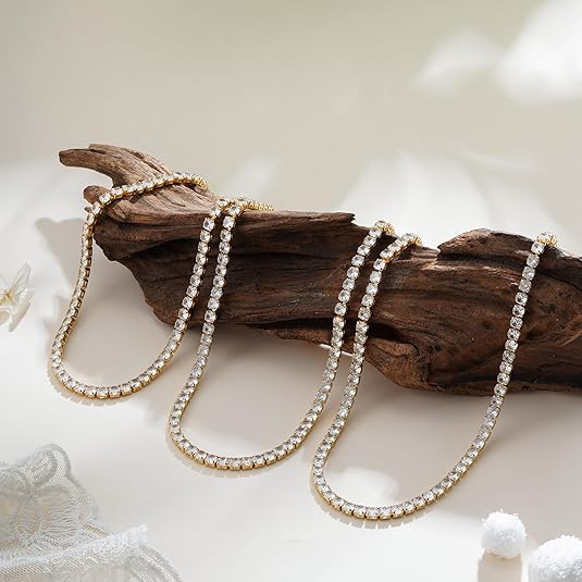 Tennis Necklace | Gold - Mijn winkel