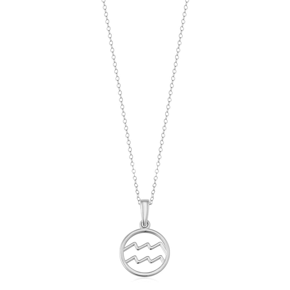 Zodiac sign necklace | White Gold - Mijn winkel